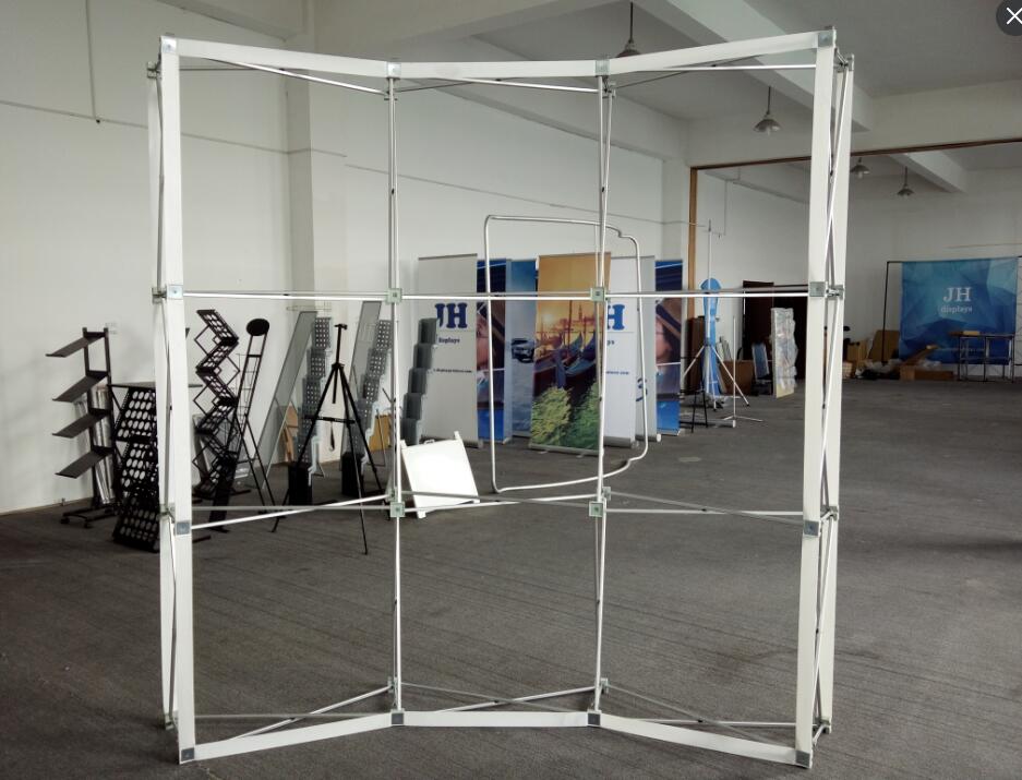 8ft curved display without fabric